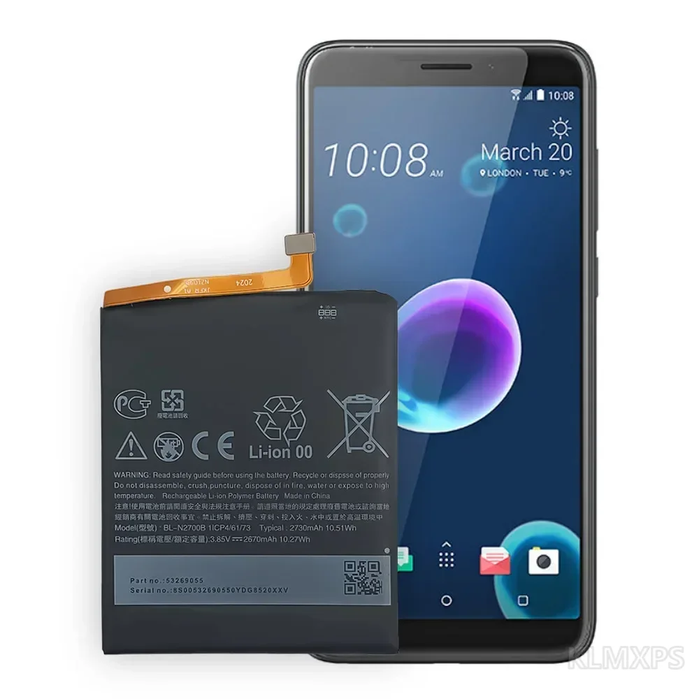 Phone Replacement Battery 2730mAh BL-N2700B For HTC Desire 12 D12 Mobile Phone Repair Battery High Quality Replacement Battery