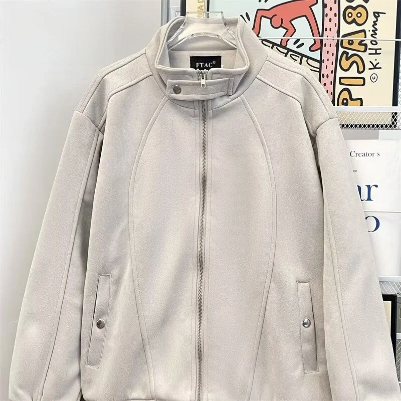 

Мужское повседневное пальто свободного кроя Jaet 2024, весенне-осенний Sli Harajuku Hong Kong Sle High Street Faion, корейская версия