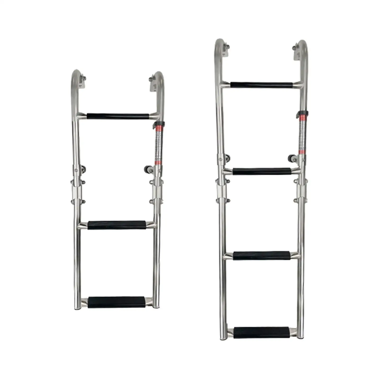 

Swim Ladder Foldable Dock Ladder Non Slip Stainless Steel Heavy Duty Telescoping Boat Ladder for Pontoon Boat Marine Yacht