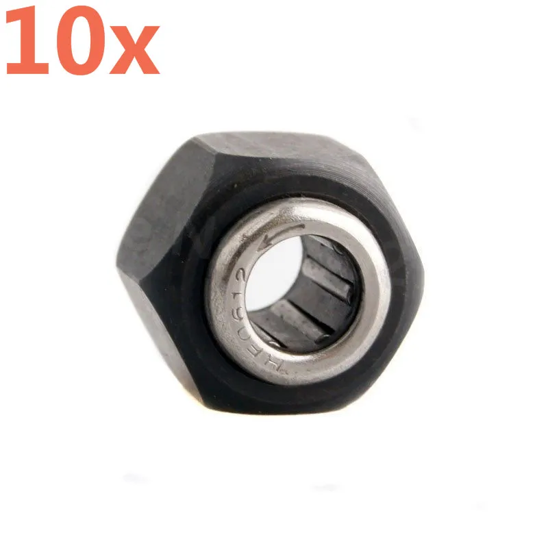 10pcs/Lot HSP R025 Hex 12mm Nut One-way Bearing  For VX 18 16 21 Nitro Engine Parts Accessories 1/10 Scale Baja