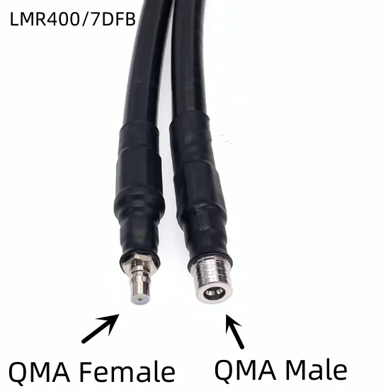 

QMA Female to QMA Male Connector UAV Signal Booster cable Low loss 7D-FB/LMR400 cable