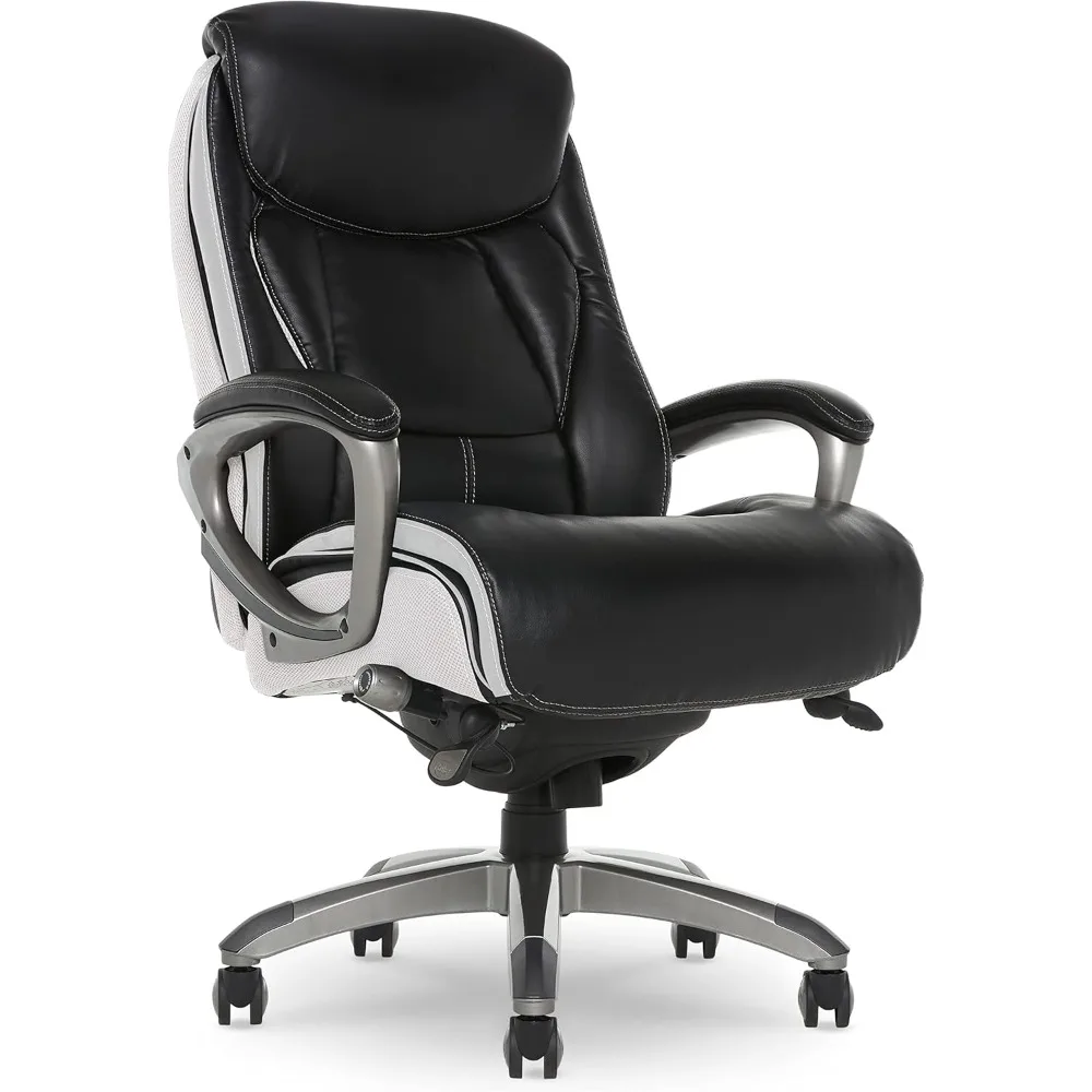 

Leather and mesh ergonomic computer chair with contour waist 30 "deep x 26.75" wide x 45 "high free shipping