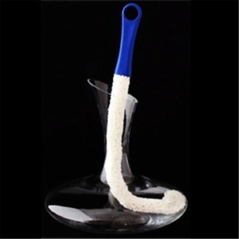 Multi-function Long Cleaning Brush Foam Bottle Decanter Wine Glass Bar Kitchen Cleaner Flexible, soft, Long Cleaning cup brush