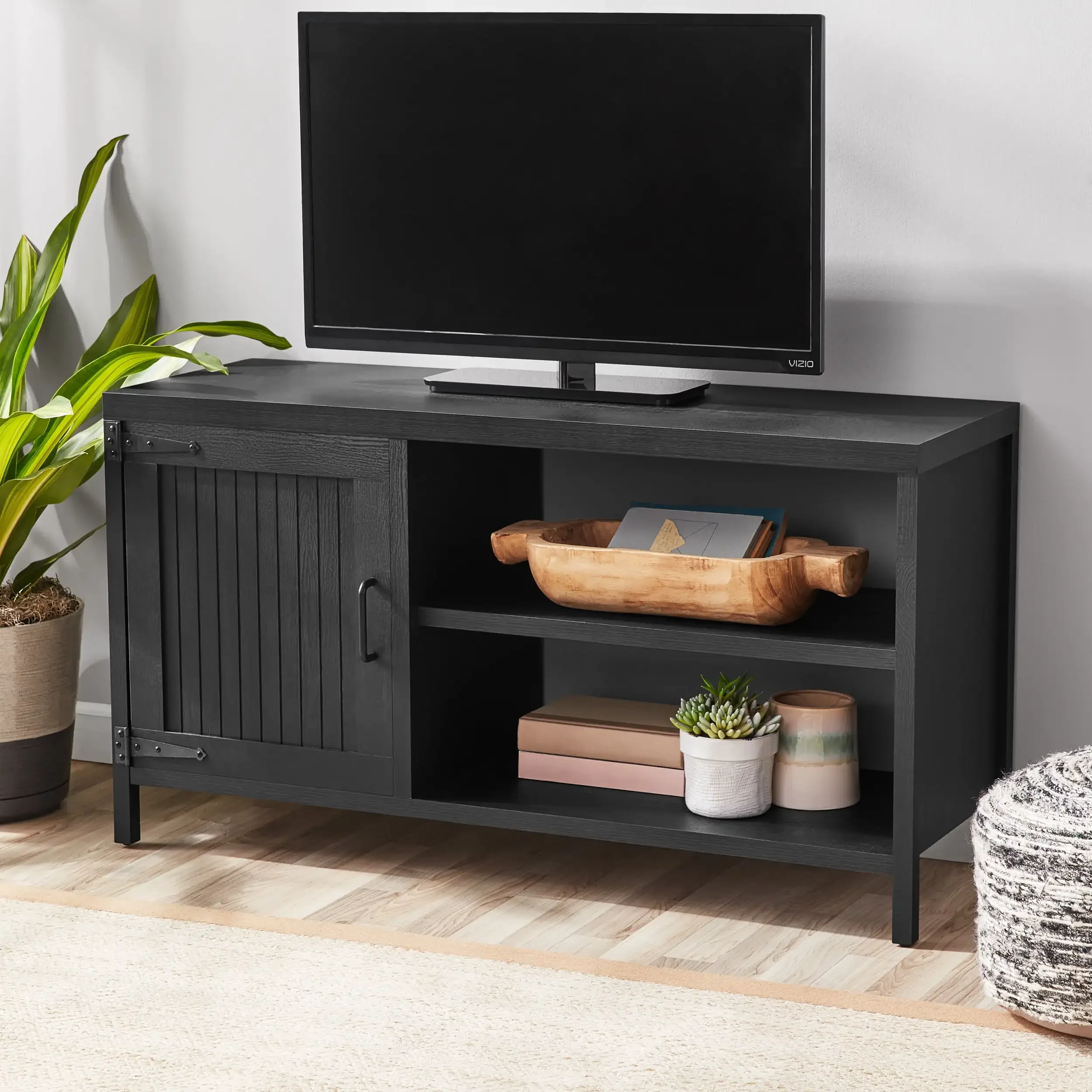

Farmhouse TV Stand for TVs up to 50", Black