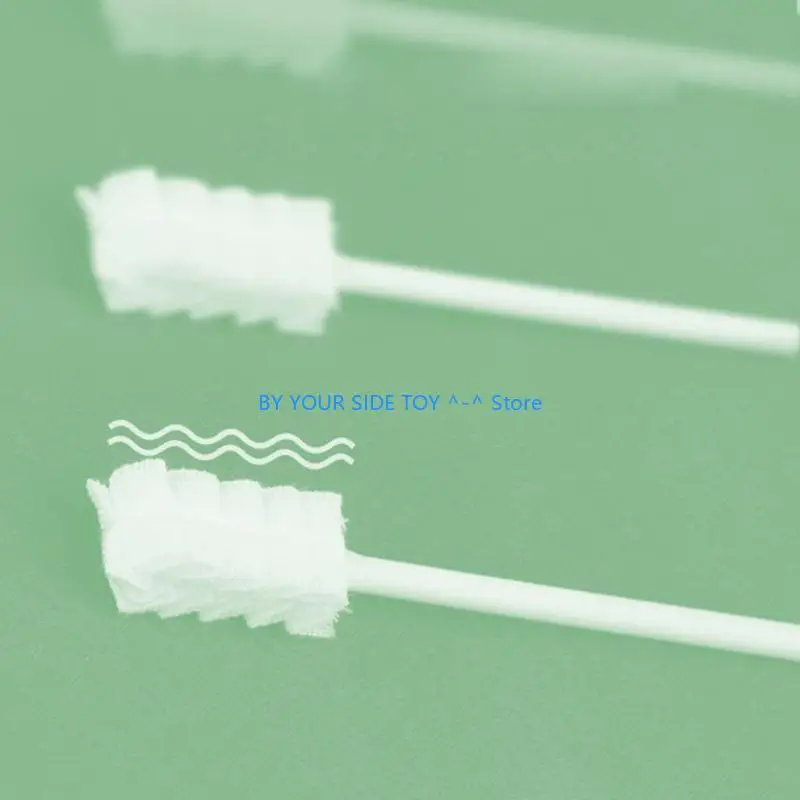 30 قطعة/صندوق منظف لسان الطفل المتاح الشاش فرشاة الأسنان ورقة قضيب الرضع تنظيف الفم فرشاة عصا U6XE