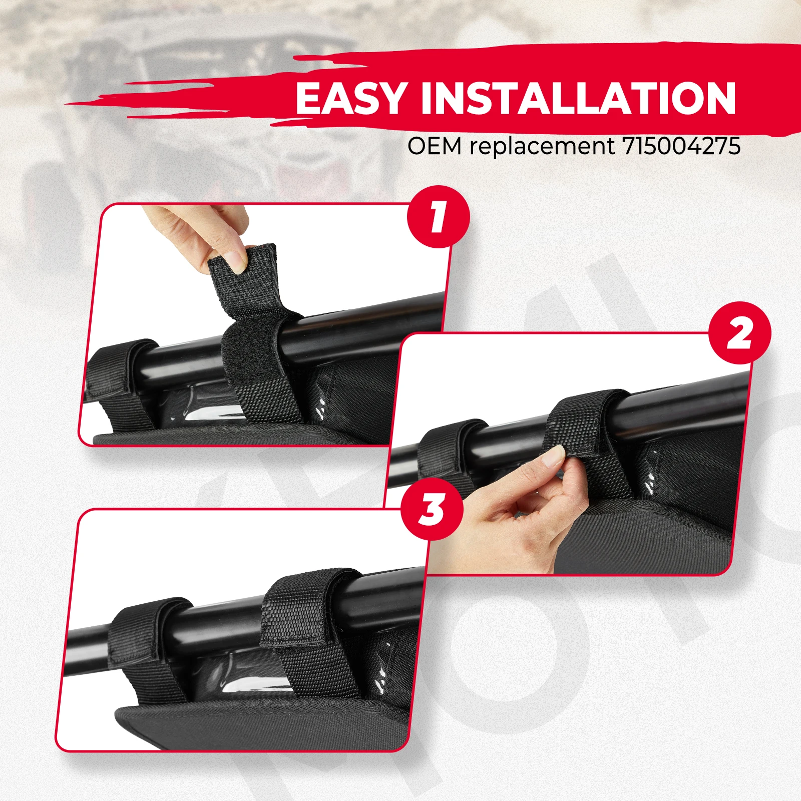 X3 UTV Overhead Storage Roof Tent Bag #715004275 For Can Am Maverick X3, Maverick X3 MAX 4x4 XDS Turbo DPS 2017-2026 image 6