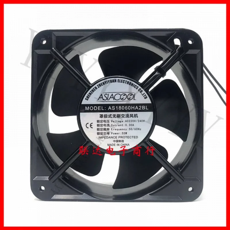 

Y+ASIACOOL AS18060HA2BL 220 В 0,30 А 18 СМ охлаждающий вентилятор