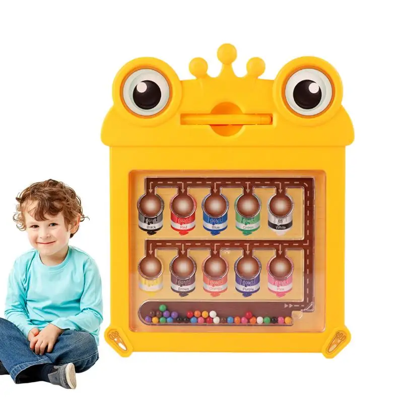 Magnetic Color And Number Maze Cute Counting Toys Color Sorter Learning & Education Toys Interactive Magnetic Matching Game For