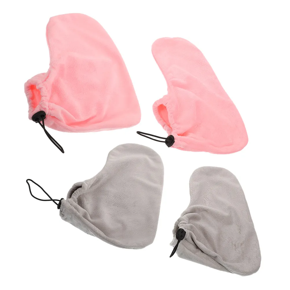 

2 пары профессиональных чехлов для ног для восковой терапии, удобные хлопковые накладки для парафиновых ванночек, для спа-процедур для ног, для парафиновой терапии