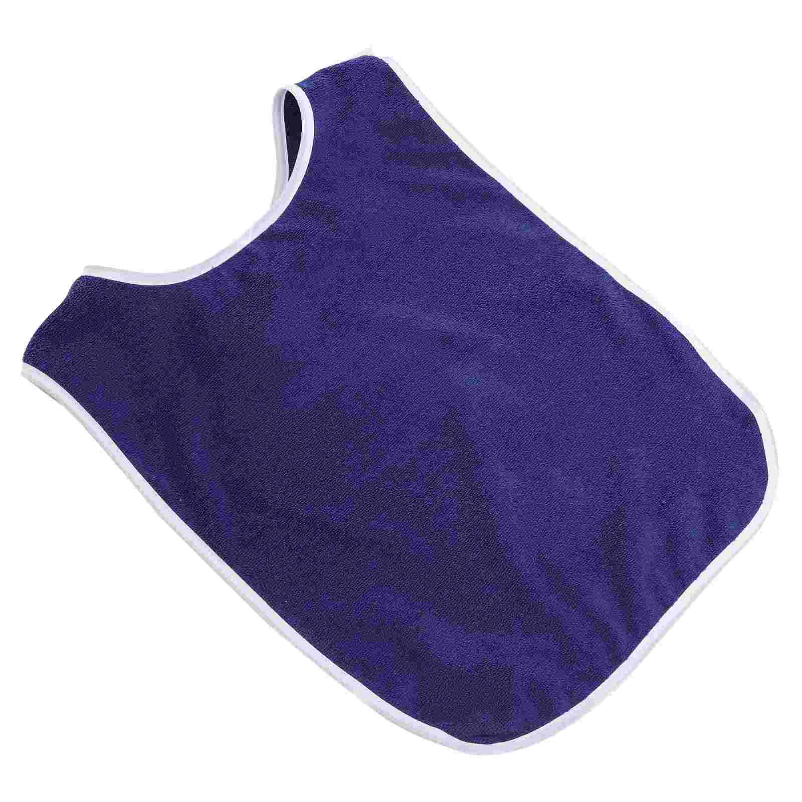 

Anti-fouling Apron Waterproof Adult Bib Towel Practical Bibs Polyester for Elderly