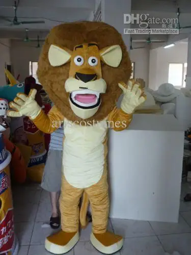 New Adult Hot Sale Foam Cute Brown Lion Fancy Cartoon Mascot Costume Plush Christmas Fancy Dress Halloween Mascot Costume