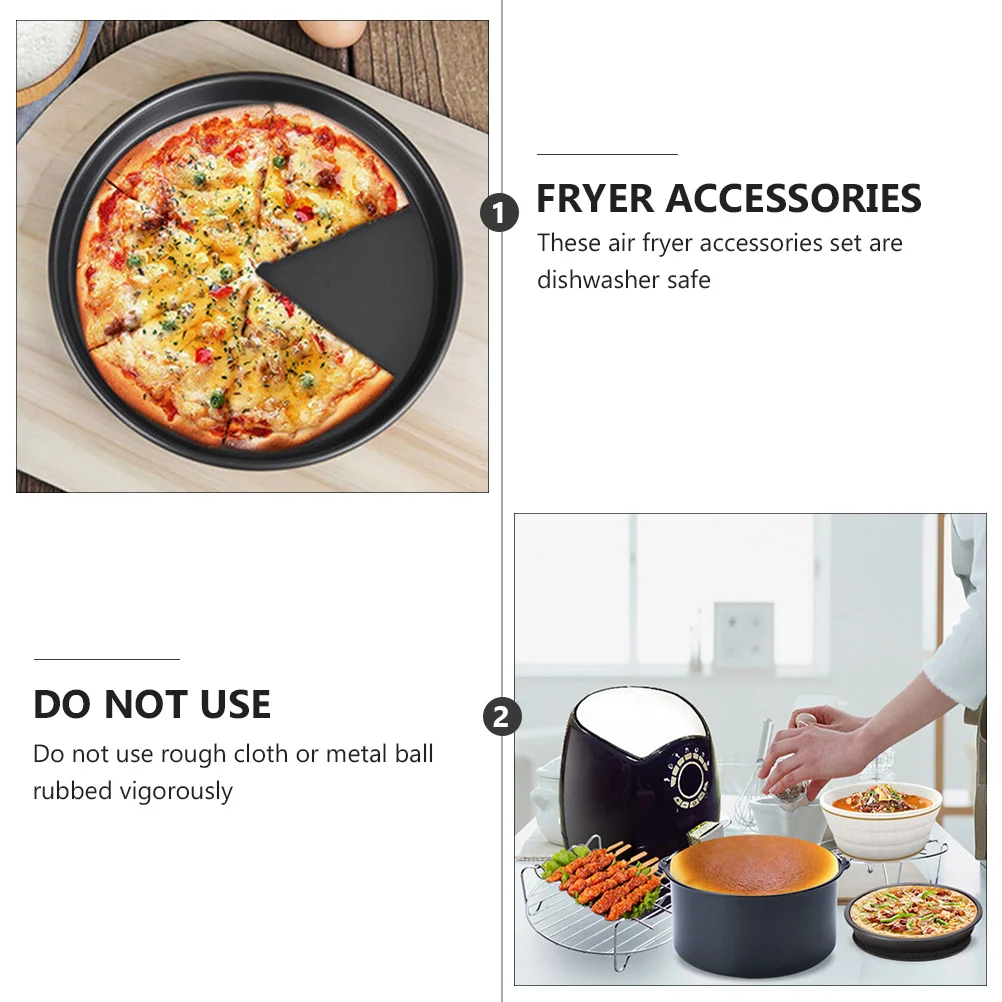 

Baking Accessories Set Air Fryers Safe Pan Kitchen Accessory Frying Pizza for Pans Trays