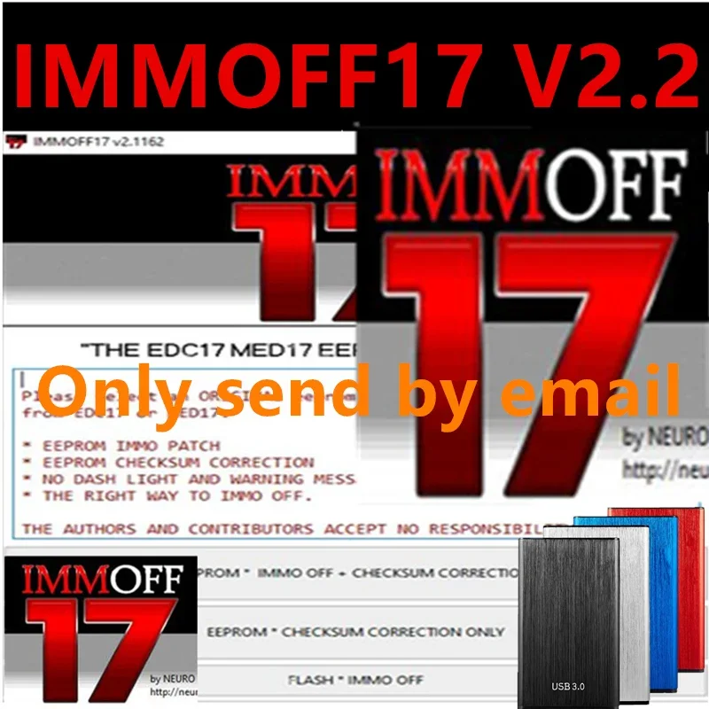 Newest iMMOFF17 Software EDC17 Immo Off Ecu Program NEUROTUNING Immoff17 Disabler Download With Install Video Guide