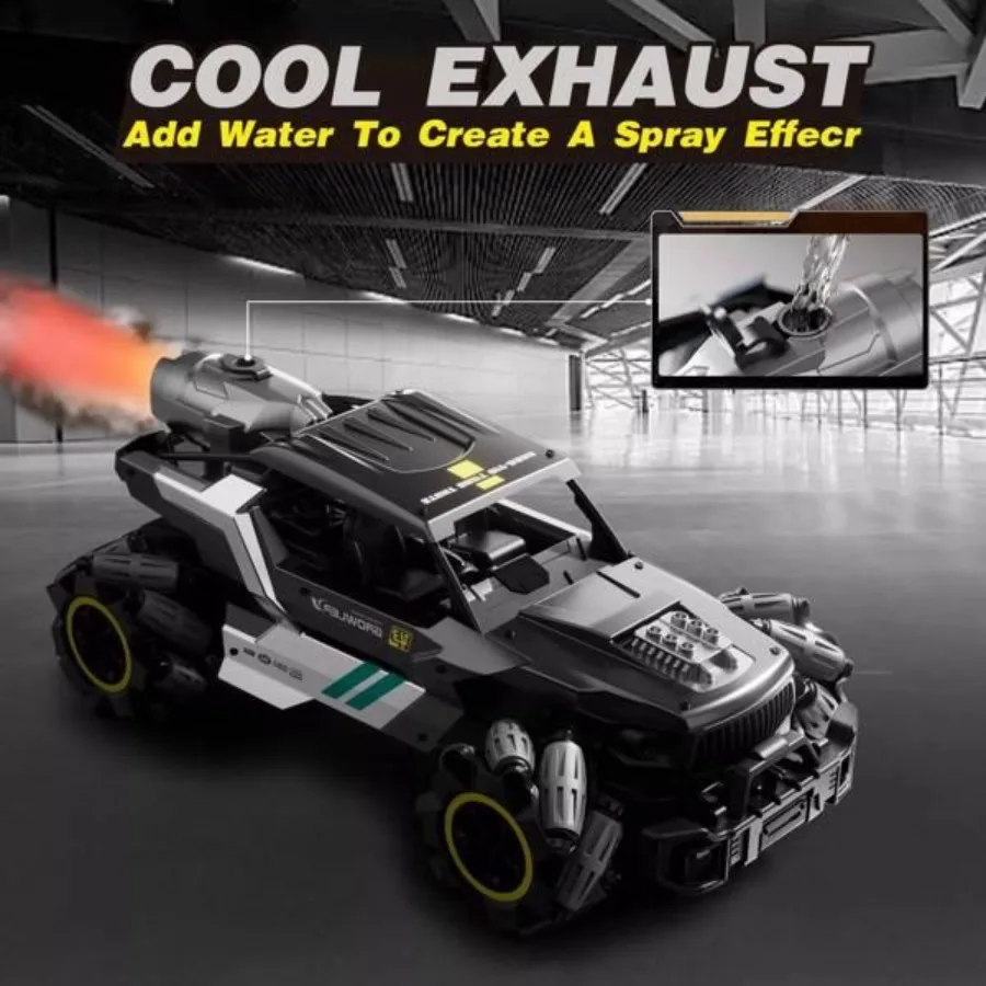 4DRC afstandsbediening vrachtwagen met sproeilicht dubbele motoren off-road RC auto 2,4 Ghz 4WD 360 Rock Crawler handbediende gebaar speelgoed
