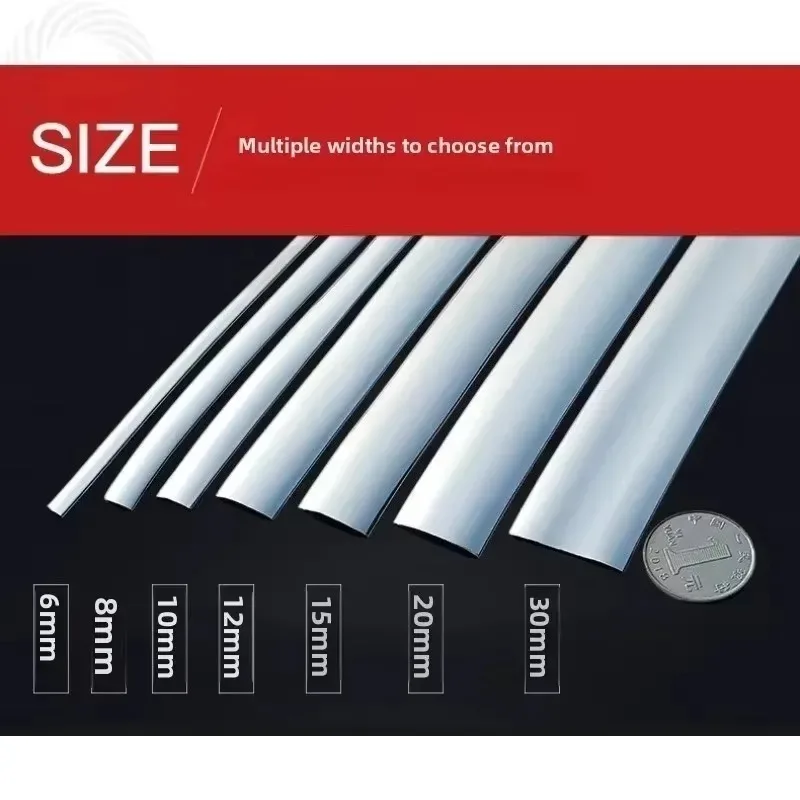 العالمي 3M 1 قطعة سيارة كروم شرائط الزخرفية مشرق أسود فضي السيارات الباب حامي الوفير التصميم صب الكسوة