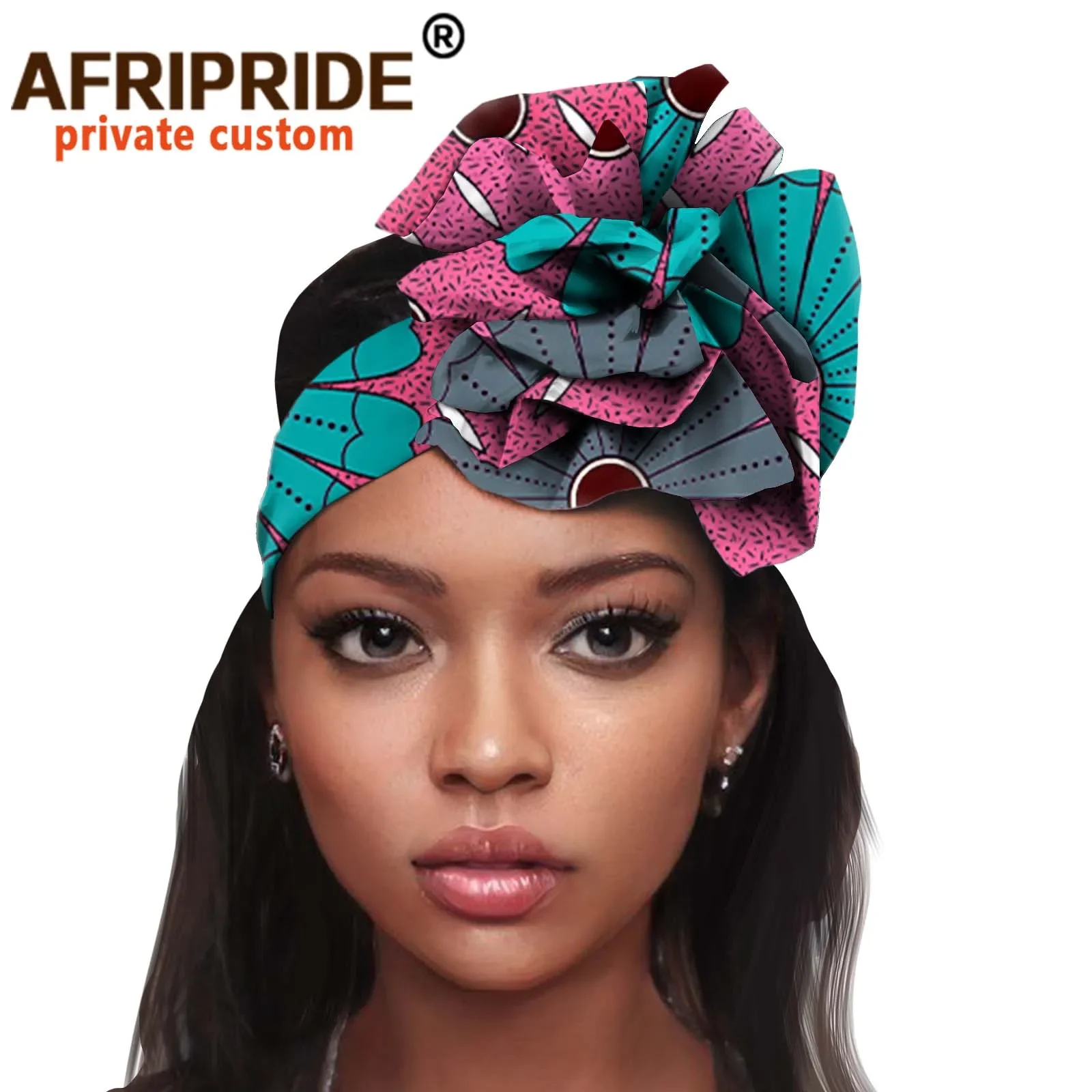 African Print Stretch Cotton Headband for Women Headwear Floral Turban Head Scarf Ladies Head Wrap Hair Accessories A20H014