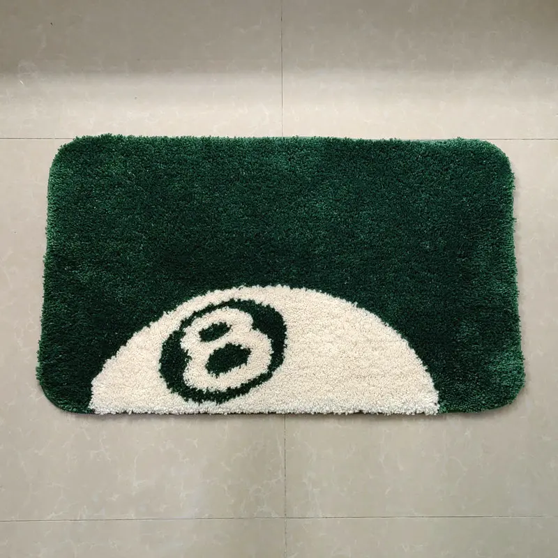 Grün 8 Ball Teppich Fußmatte Rechteck Nicht-slip Bath Matte Weiche Plüsch Fullfy Tufted Teppich Home Decor Wohnzimmer schlafzimmer Boden Matte – Detail 8