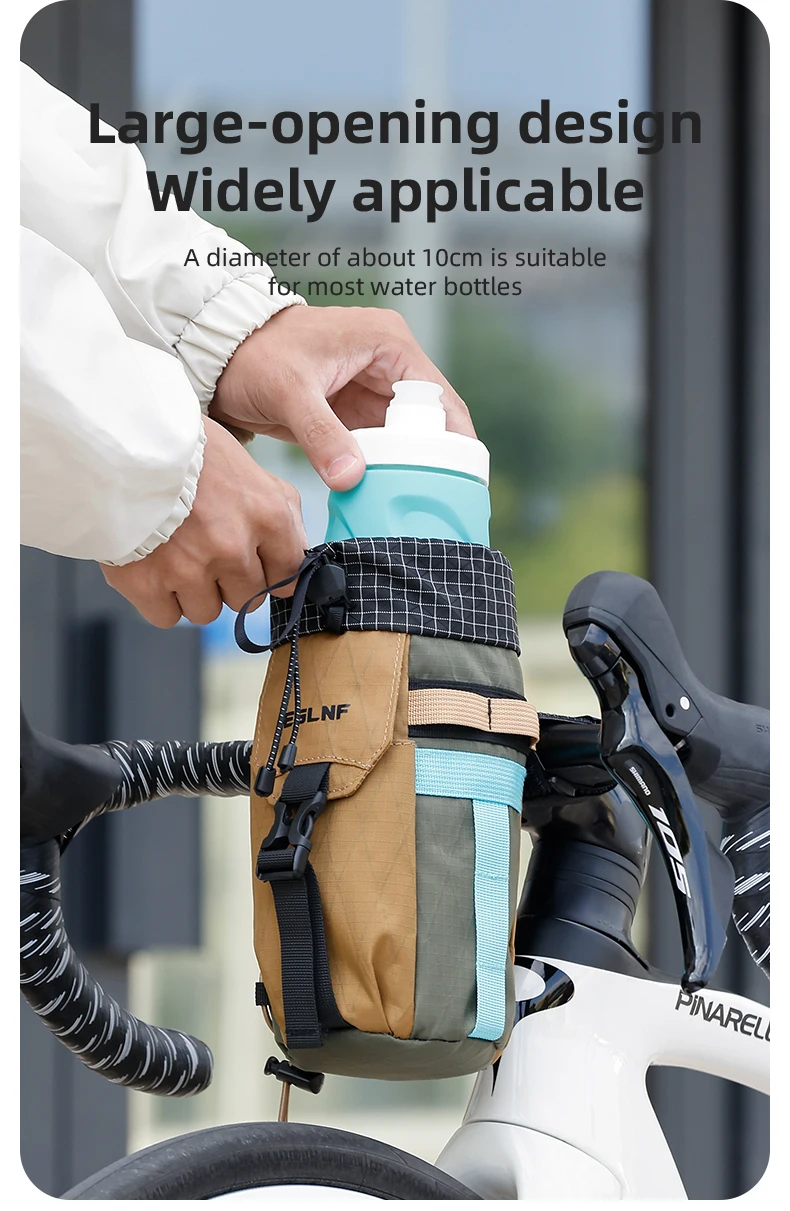 Regenfeste Retro-Fahrrad-Lenkertasche, wetterbeständige Fahrradtasche für Rennrad-Mountainbikes, Aufbewahrungstasche für Outdoor-Fahrradflaschen – Detail 3