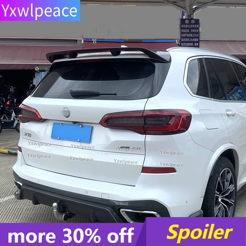 

For BMW X5 G05 2019 2020 2021 2022 Spoiler High Quality ABS Material Primer Color Trunk Lip Rear Roof Spoiler Car Accessories