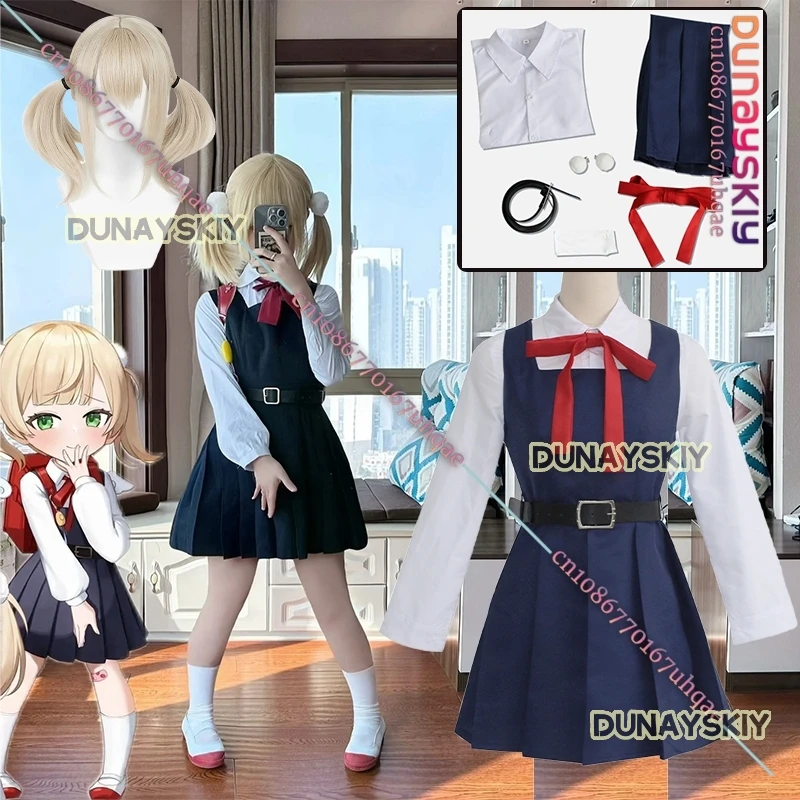 Shigure Ui Cosplay Costume Mitaka Asa Cos Clothing Wig JK Girl School Uniform Cute Kawaii Dress XS-XXXL Outfits For Anime Party