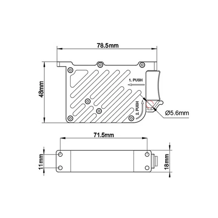 Foxtech Tarot 40kg PWM Control Payload Release and Drop Device Cargo Air Thrower sistema di caduta