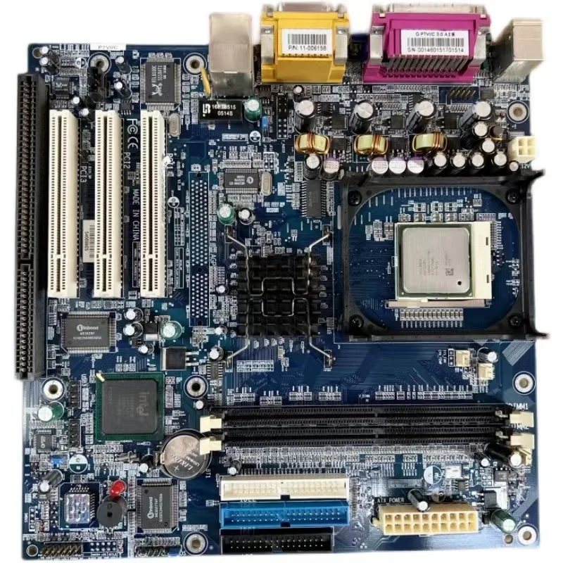 Original P7VI / C motherboard 845 motherboard fully integrated with ISA slot slot industrial tax control machine motherboard