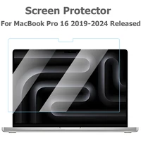Protector de pantalla para MacBook Pro 16 2019-2024 lanzado modelo A2141 A2991 A2780 A2485 A3403 A3186 vidrio templado transparente para portátil