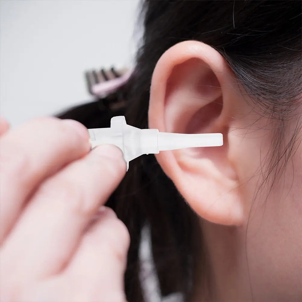 

10Pcs Ear Flusher Disposable Tips Replacement Ear Cleaning Tools Soft PP Material Deep Earwax Removal Tips Earwax Cleaner Tip