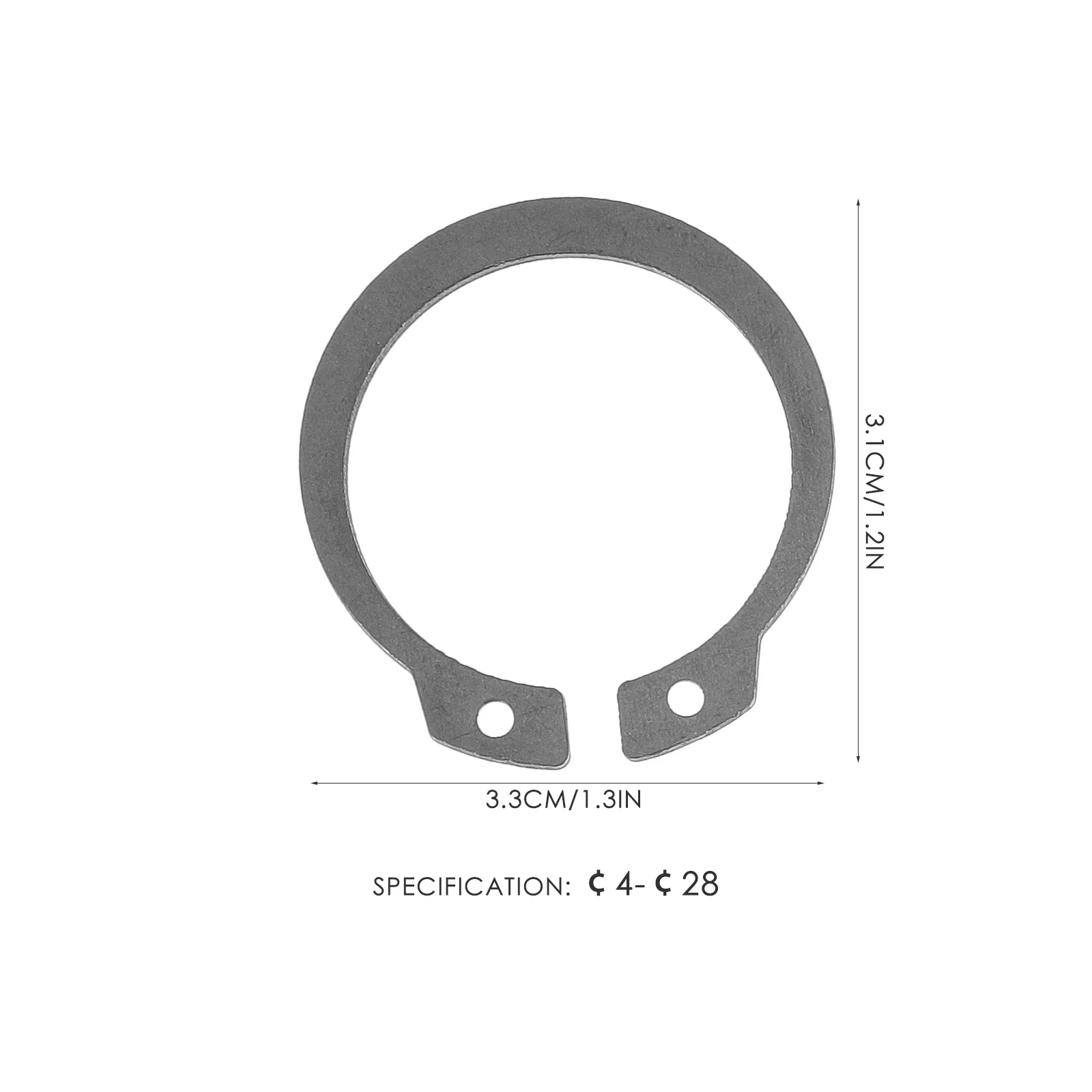 

315pcs External Retaining Rings Shaft Snap Rings Steel Assorted Sizes Heavy Duty Metal Clips For Bearings Gears Pulleys