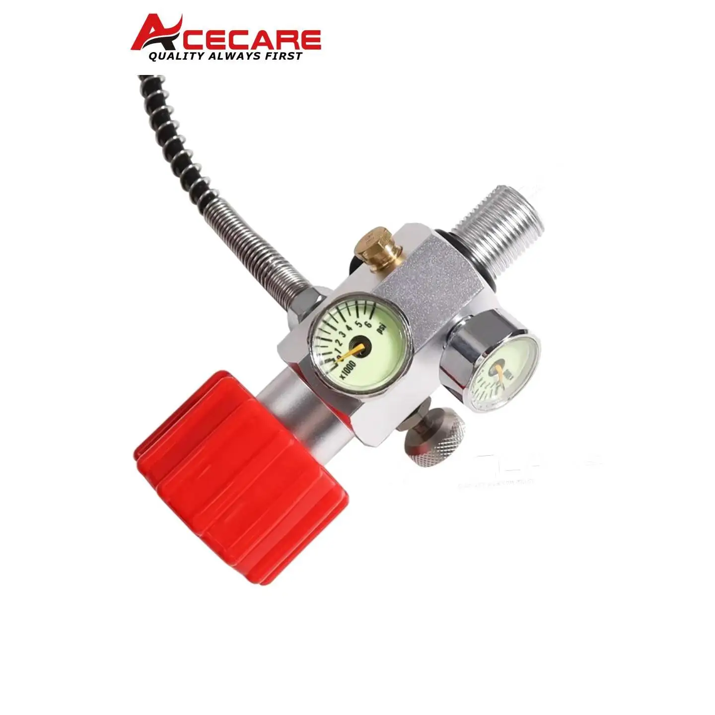 ACECARE 4500PSI 300BAR 30MPA 9L Carbon Fiber Cylinder Scuba Diving Cylinder Regulating Valve HPA High Pressure Tank M18*1.5