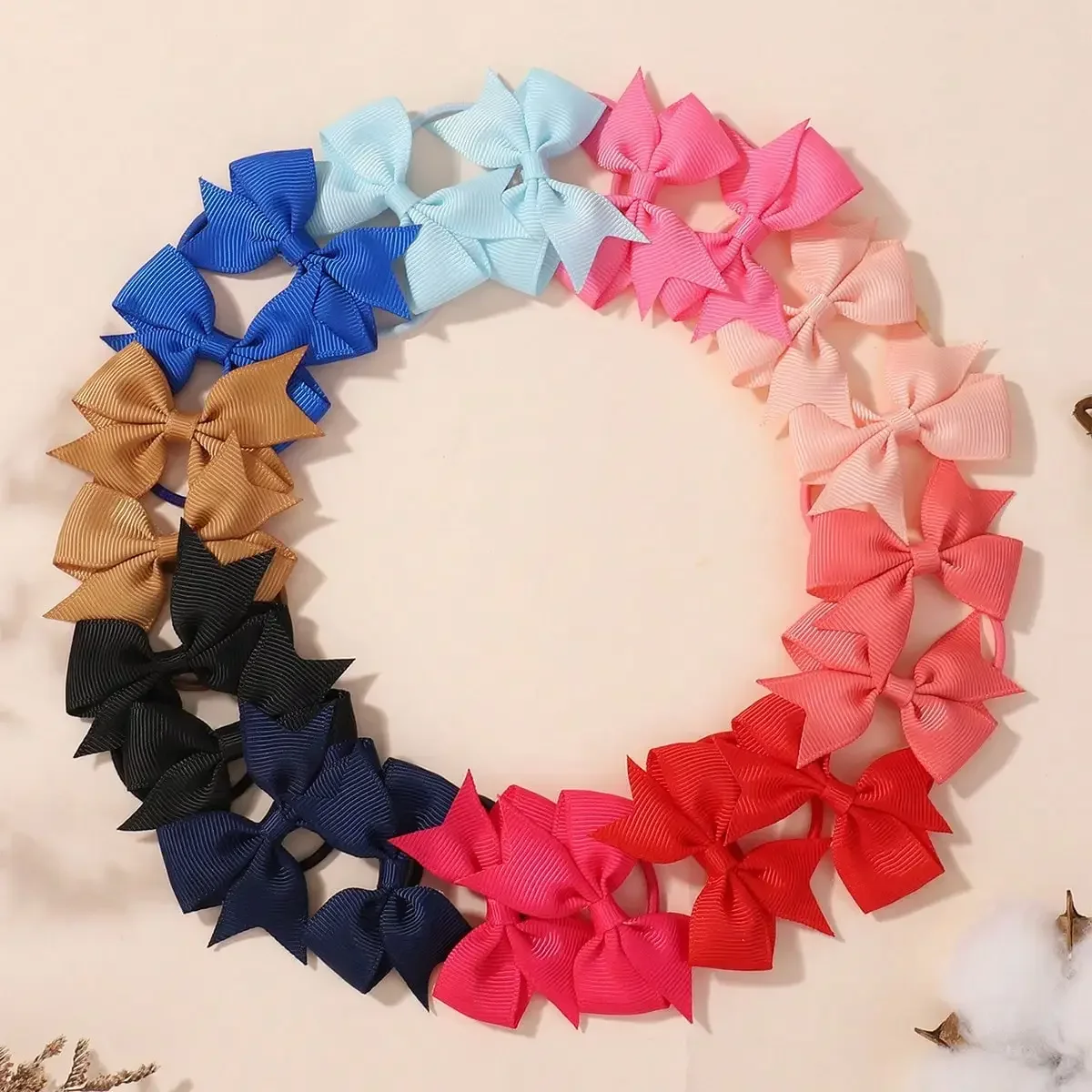 20 Teile/satz 2,1-Zoll Nette Bowknot Haarbänder für Mädchen Band Kopf Seile Kinder Boutique Haar Zubehör Großhandel Geschenke