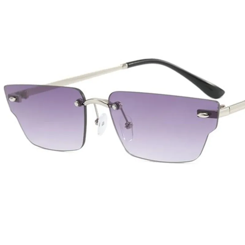 

Fashion Sun Glasses Unisex Rimless Anti-UV Spectacles Polygon Eyeglasses Personality Irregular Ornamental Simplity Sunglasses
