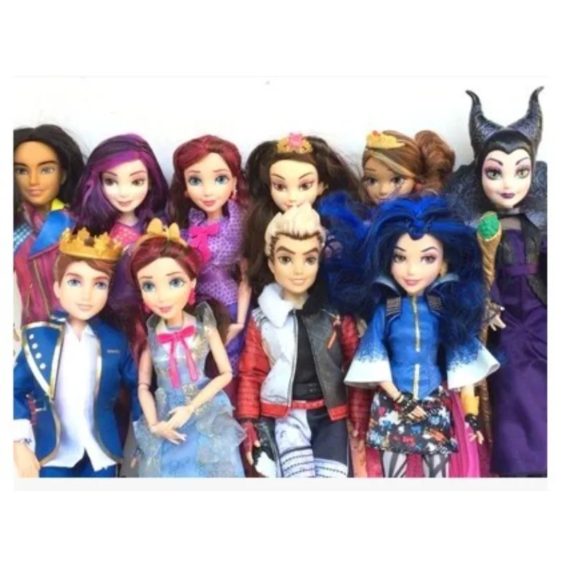 Disney Princess Figure Joint Mobility Sofia Aurora Belle Jasmine Pocahontas Mulan Rapunzel Merida Pretend Play Girl Toy