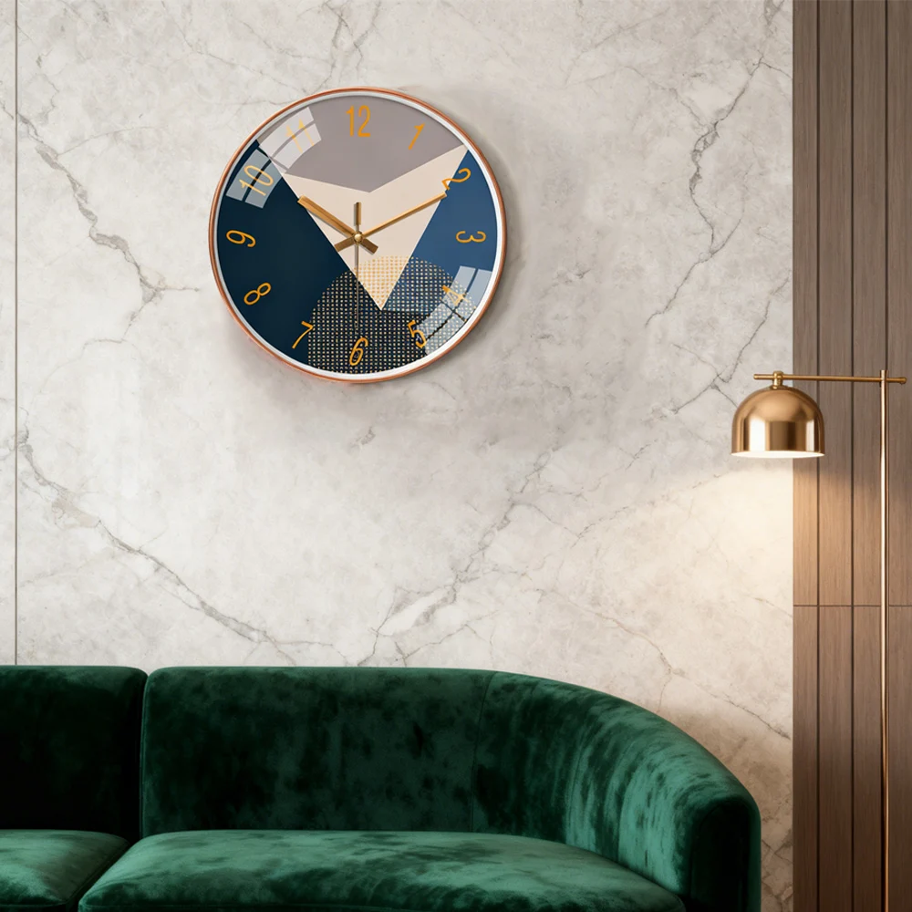 

Modern Minimalist Wall Clock Living Room Household Kitchen Hanging Clock Fashion Luxury Creative Wall Mounted Silent Clock