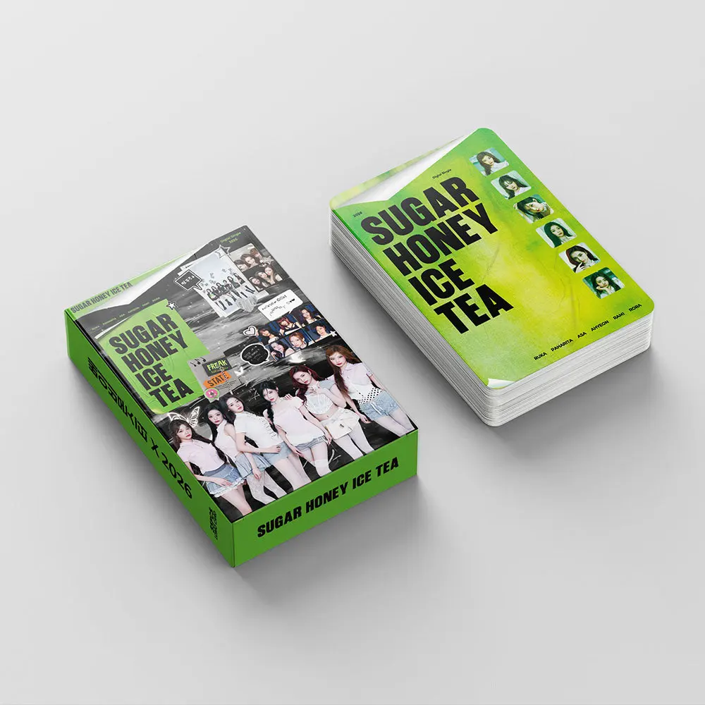 55 K-pop Girl Group Digital Single SUGAR HONEY ICE TEA Support LOMO Cards, Celebrity Photo Cards, Collectible Gifts image 6