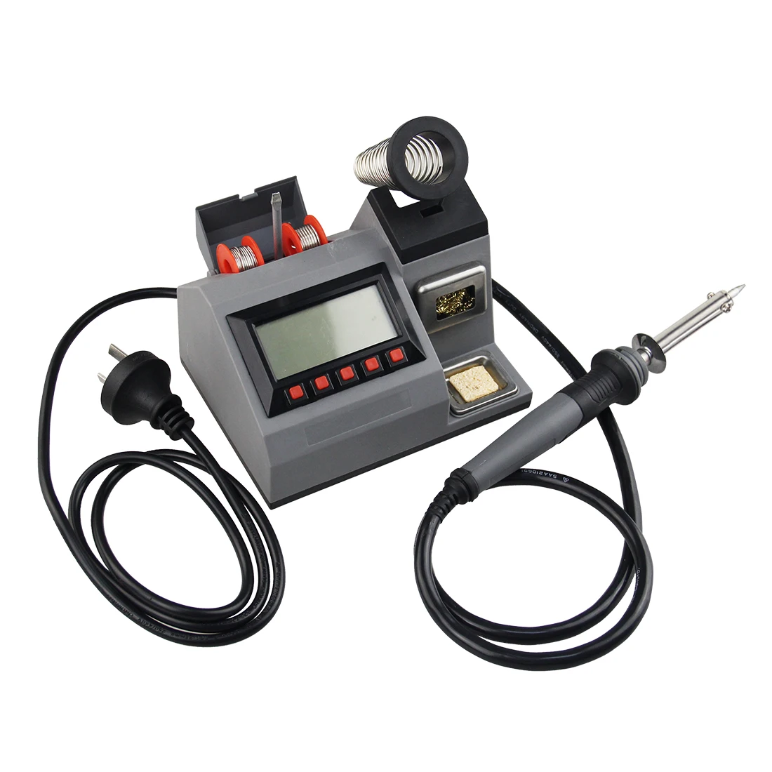 شاشة ديجيتال LED كهربائية 60 وات، محطة حديد لحام صغيرة يمكن التحكم في درجة الحرارة لإعادة العمل لإصلاح الهاتف المحمول