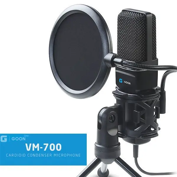 1 person broadcast optimization condenser USB microphone audible frequency 20Hz - 20KHz