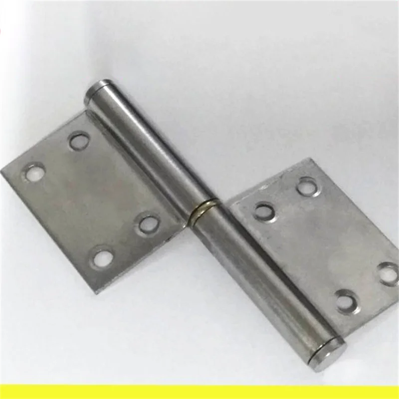 Toilet door hinge bathroom door thickened aluminum alloy hinge folding hinge loose-leaf rivet groove