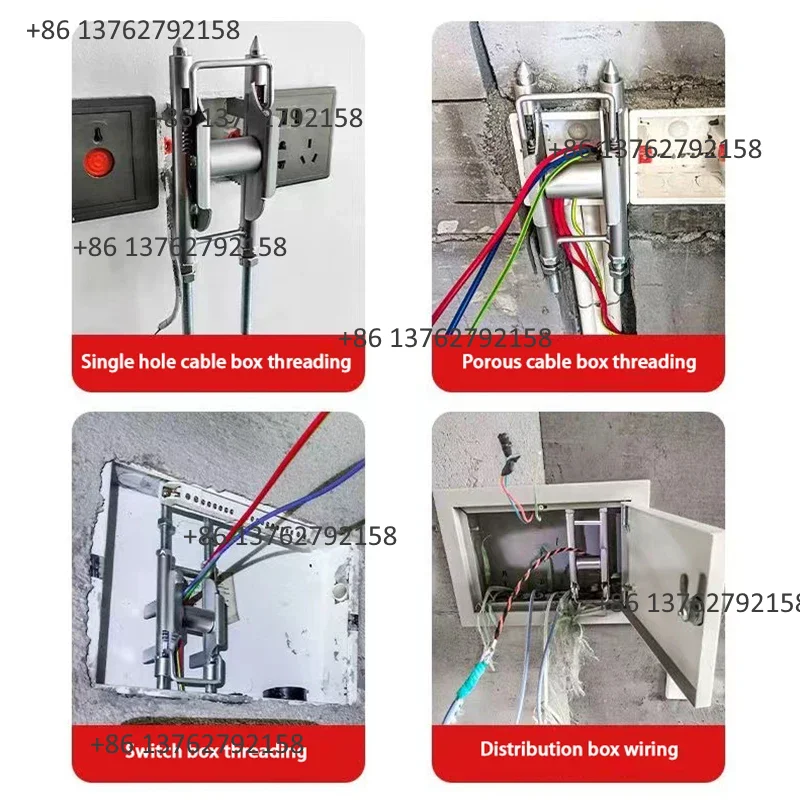 Wire Threading Aid Tool With Pulley Universal Cable Puller Roller Electrician Fish Wire Guide For Conduit Wiring