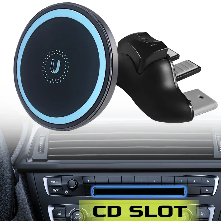 

ftvae Magnetic Phone Holder Car CD Slot Magsafe Mount Magnet Stand Cell Phone Bracket Holders for Universal Mobile Phone iPhone