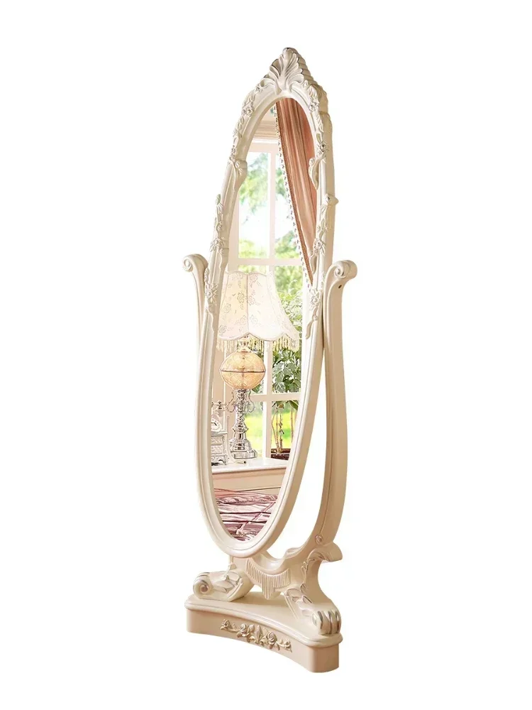 

European-Style Full-Body Floor Mirror Home Bedroom Fashion Simple Makeup Mirror Floor Full-Length Mirror