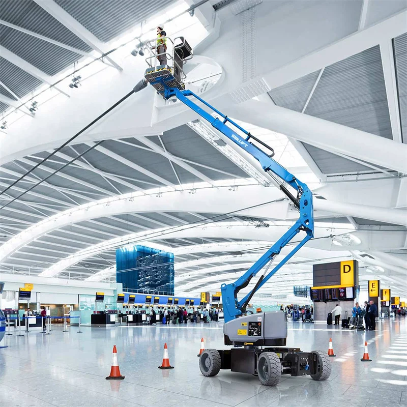 Versatile Articulated Boom Lift Self Propelled Aerial Work Platform With Large Working Radius For Outdoor Projects