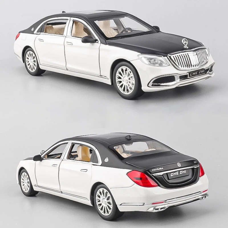 

1:24 Scale S600 Sports Car Model Toy Diecast Metal Miniature Vehicles Doors Opened Sound Light Models Hobby Ornaments Gifts