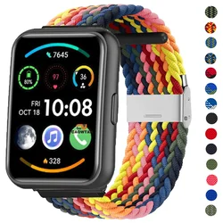 Braided Nylon Strap for Huawei Watch Fit 2 Band Woven WatchBand Adjustable Replacement Wristband for Huawei Watch Fit Bands