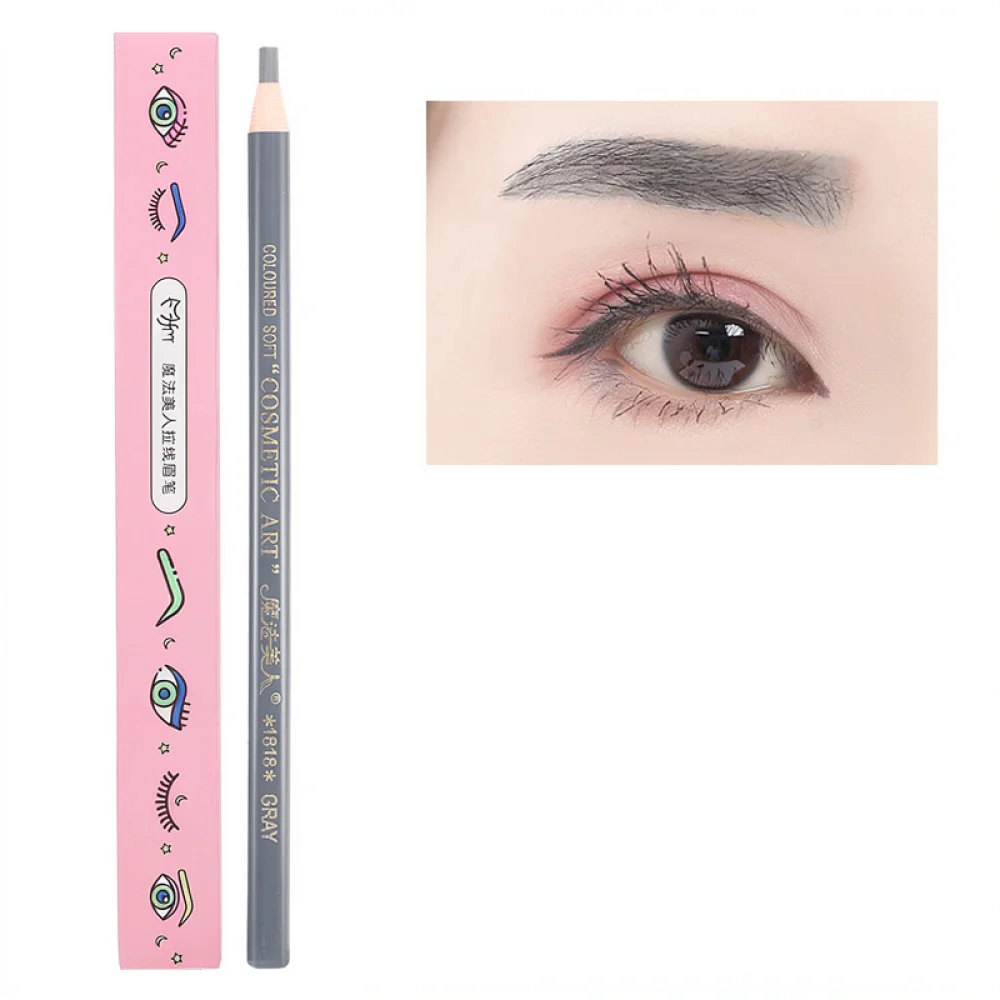 For Magic Beauty 1818 Eyebrow Pencil Natural Waterproof Sweat Resistant Peel Off Style Professional Eye Makeup Shaping Tool