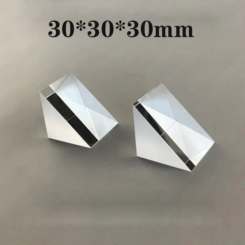 Isosceles Right Angle Prism Optical K9 Glass Total Reflection Prism Teaching Experiment Wholesale Customization Surveying