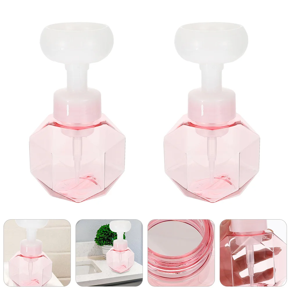 

2pcs Foam Bottle Bubble Whipped Bubbling Tool Facial Cleansing Milk Foamer Cup Reusable Travel Mini Dispenser Skincare Device