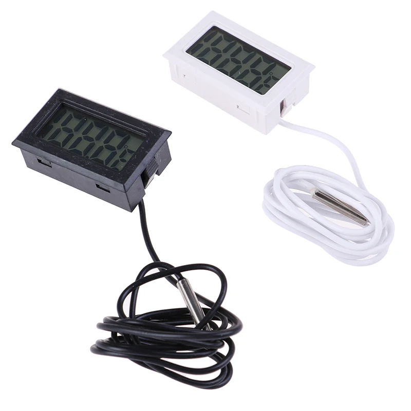 Mini Digital LCD Display Thermometer Temperature Meter Temp Sensor With Probe Measuring Range -50 ° C-110 ° C