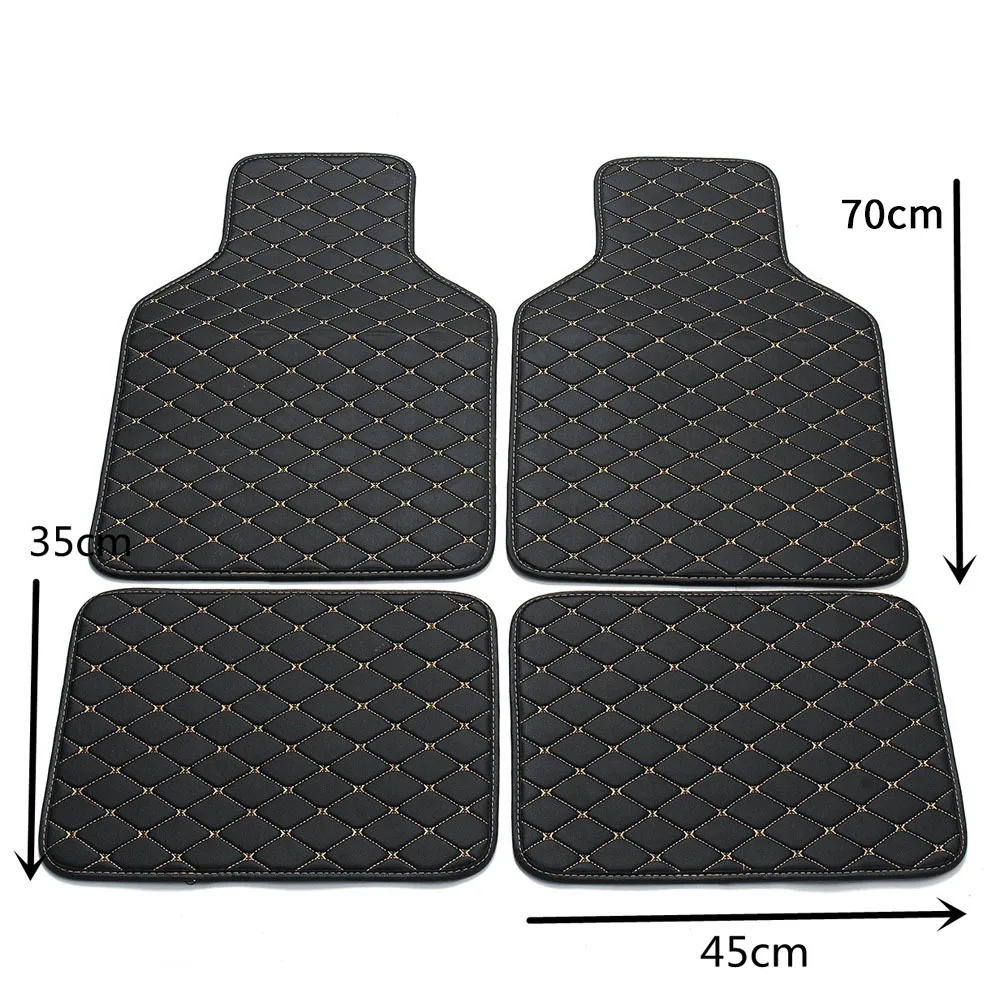 Orange Car Floor Mats Custom Name Text Color Automotive Carpet Universal Auto Rugs Car Accessories Interiors