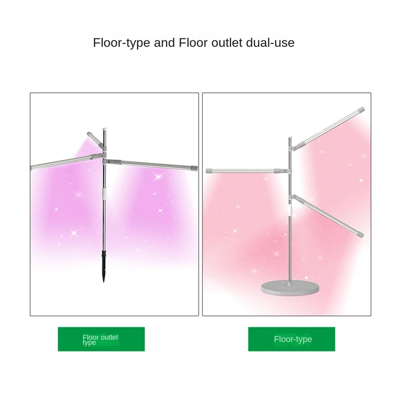 ABKO-LED Grow Light Full Spectrum Plant Growth Light Height Adjustable Dimmable Growing Lamp With Timer For Indoor Plants